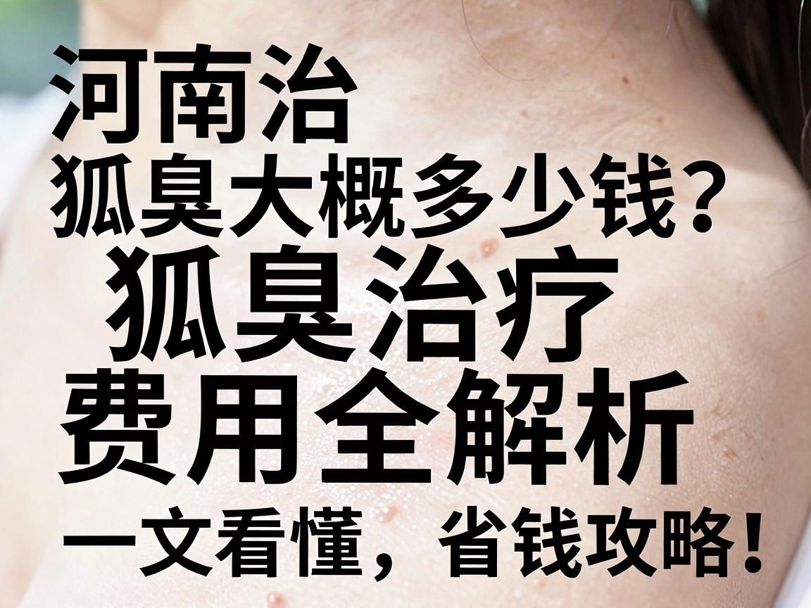河南治狐臭大概多少钱？狐臭治疗费用全解析，一文看懂省钱攻略