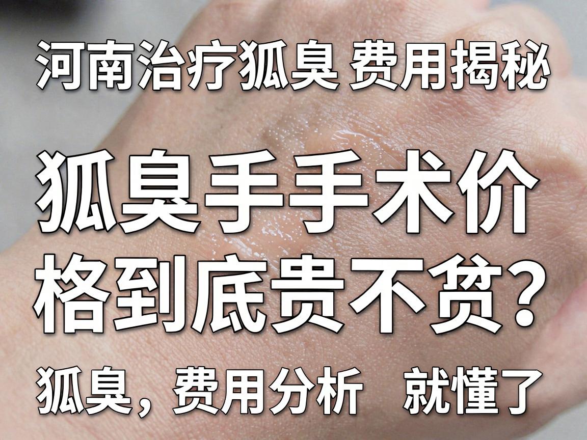河南治疗狐臭费用揭秘,狐臭手术价格到底贵不贵?看完这篇狐臭费用分析就懂了 河南治疗狐臭费用揭秘,狐臭手术价格到底贵不贵?看完这篇狐臭费用分析就懂了
