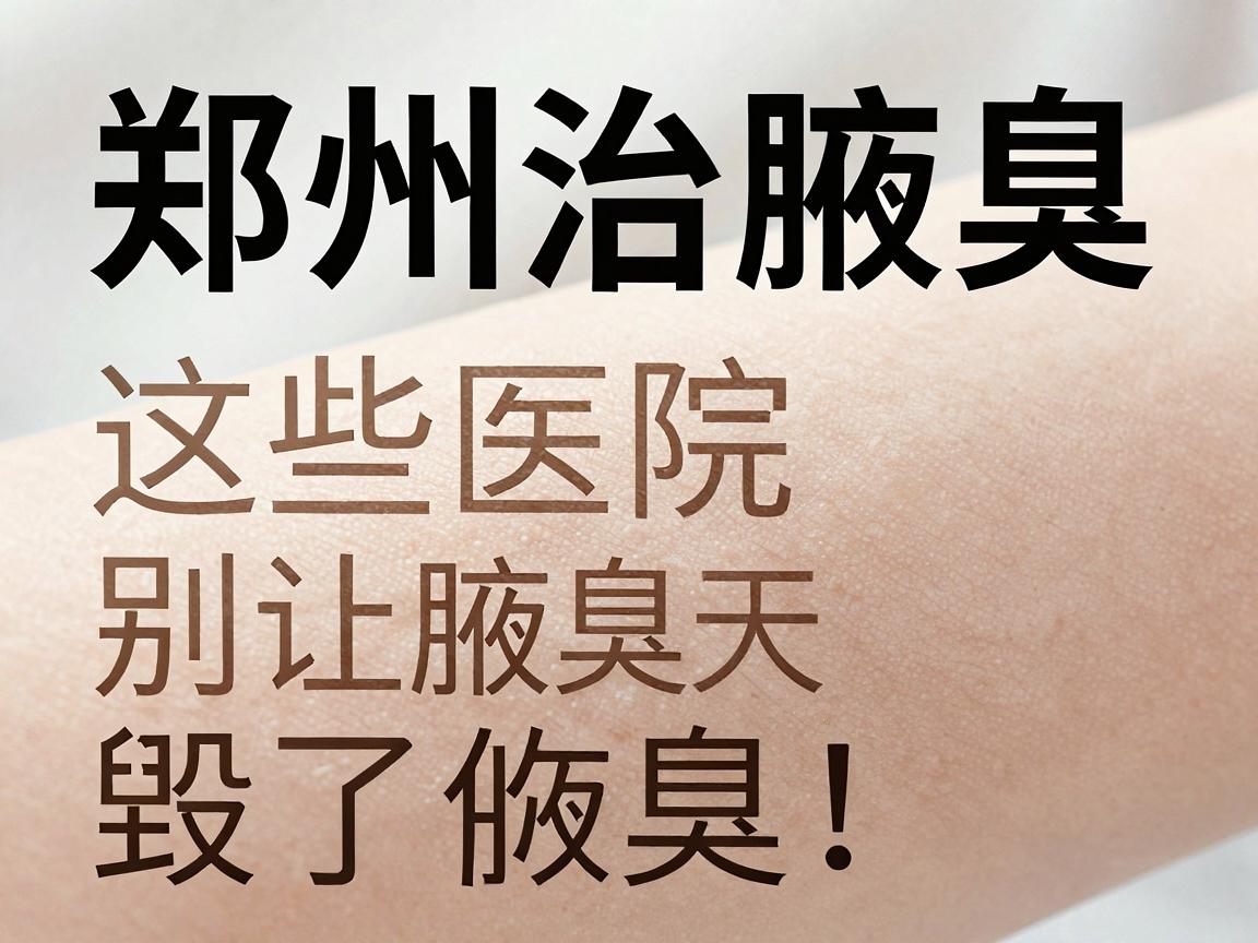 郑州治腋臭,这些医院能治腋臭!别让腋臭毁了你的夏天 郑州治腋臭,这些医院能治腋臭!别让腋臭毁了你的夏天