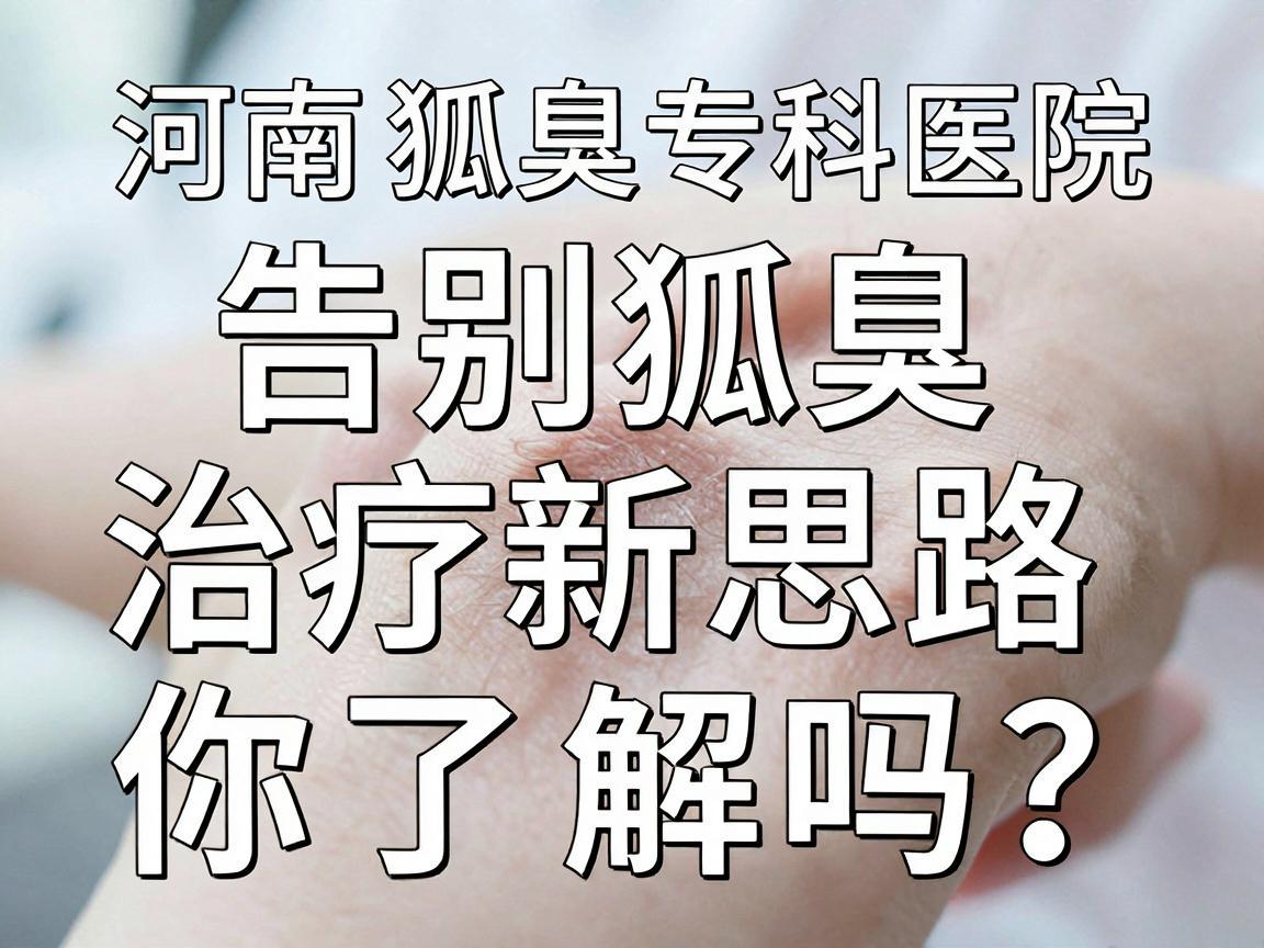 河南狐臭专科医院,告别狐臭,这3个治疗新思路你了解吗? 河南狐臭专科医院,告别狐臭,这3个治疗新思路你了解吗?