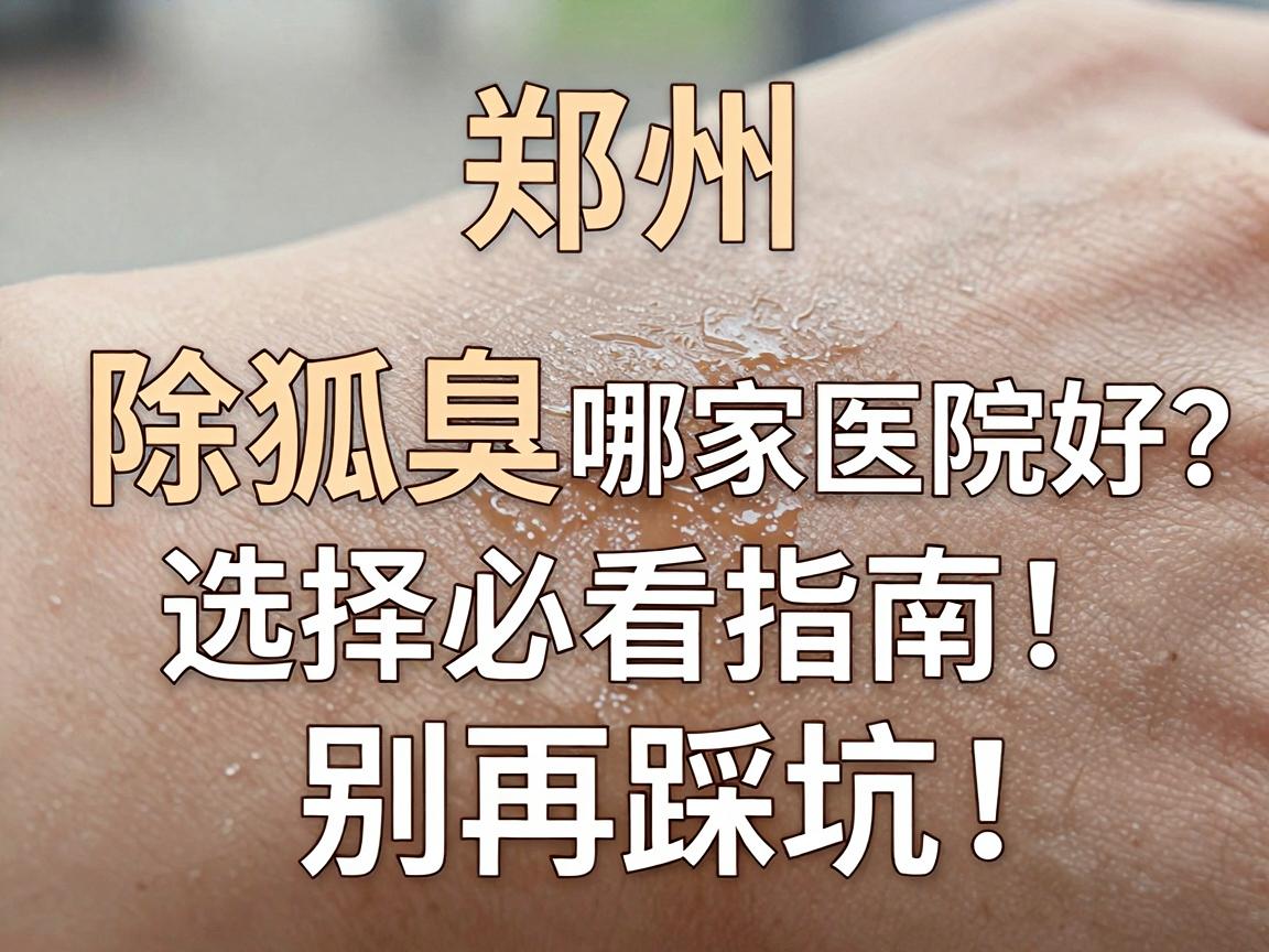 郑州除狐臭哪家医院好？除狐臭医院选择必看指南，别再踩坑！