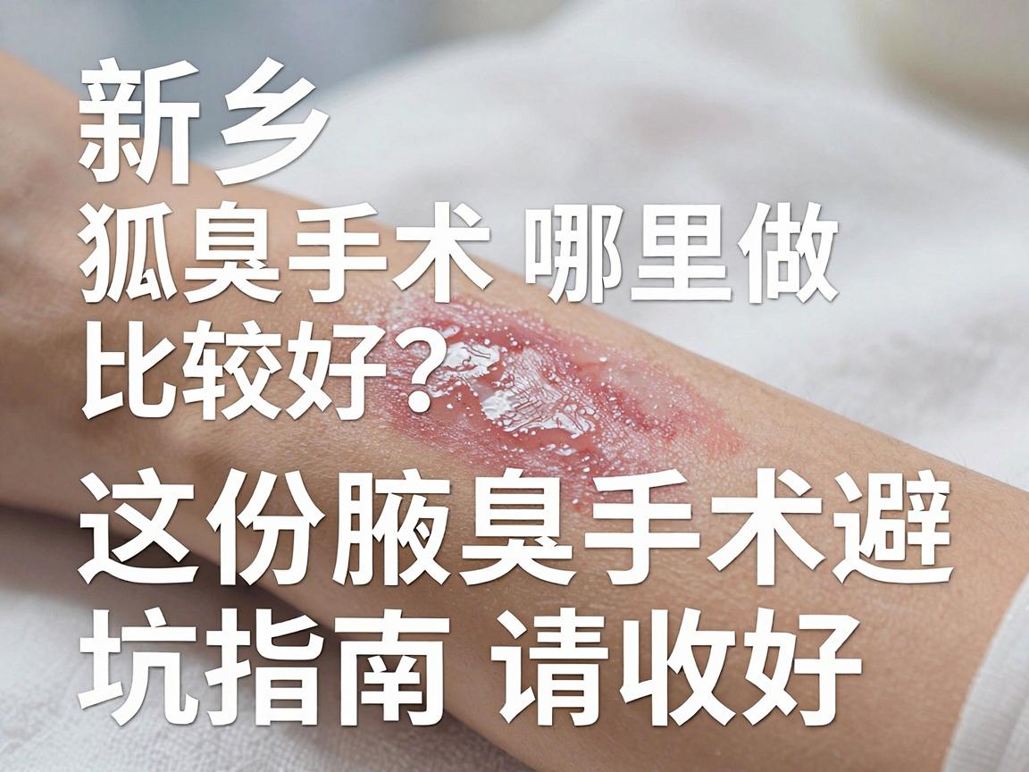 新乡狐臭手术哪里做比较好?这份腋臭手术避坑指南请收好 新乡狐臭手术哪里做比较好?这份腋臭手术避坑指南请收好