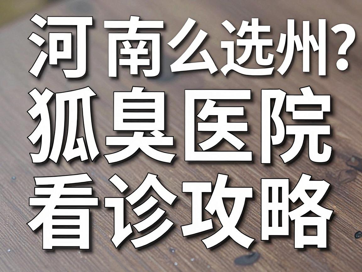 河南狐臭医院怎么选?郑州狐臭医院看诊攻略,这些细节别错过 河南狐臭医院怎么选?郑州狐臭医院看诊攻略,这些细节别错过