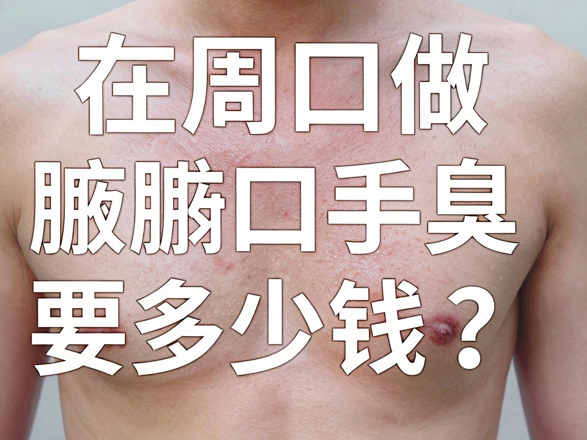 在周口做腋臭手术要多少钱？看完这份价格清单，再做决定也不迟