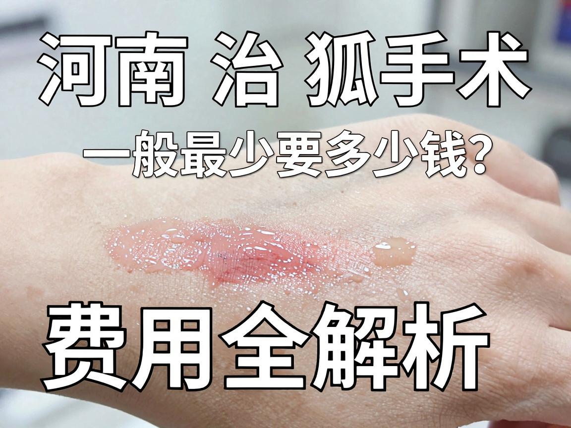 河南治狐臭手术一般最少要多少钱？郑州腋臭手术费用全解析