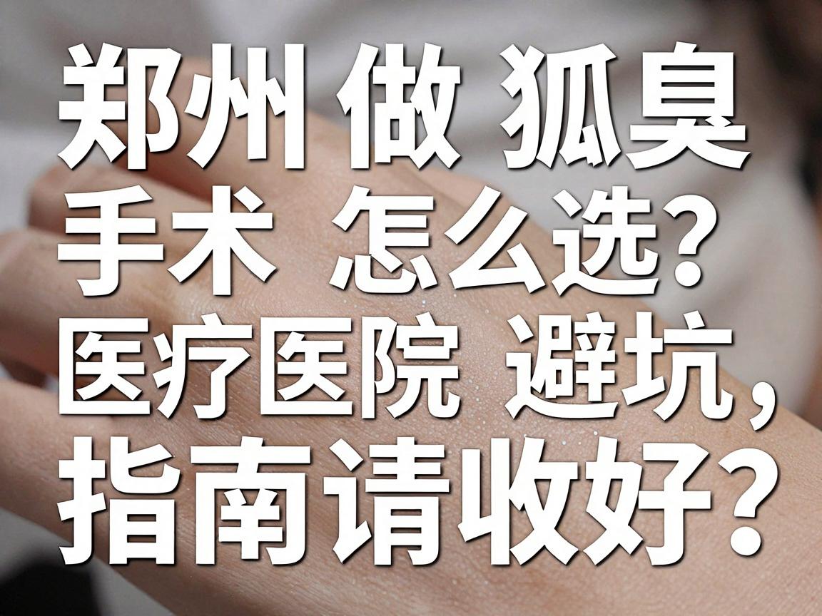 郑州做狐臭手术医院怎么选?这份郑州医院避坑指南请收好 郑州做狐臭手术医院怎么选?这份郑州医院避坑指南请收好