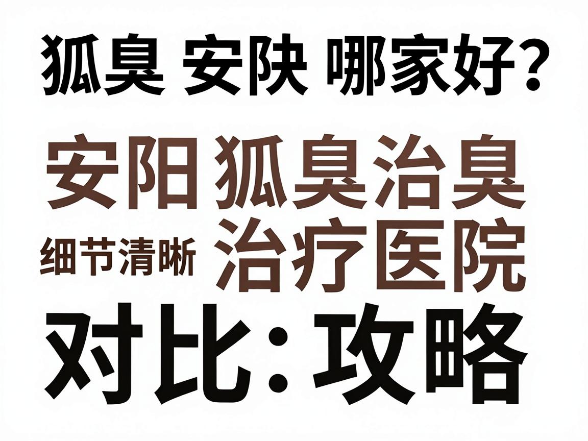 狐臭安阳哪家好？安阳狐臭治疗医院对比攻略