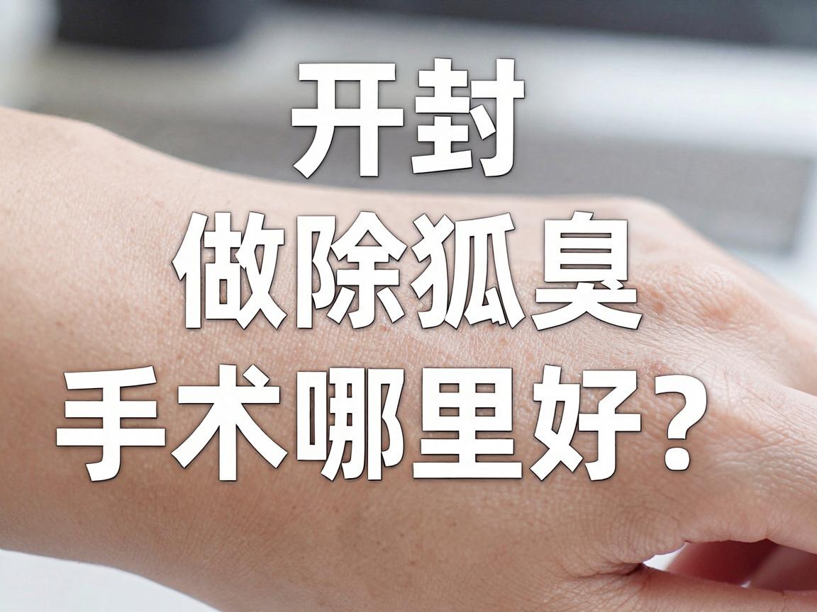 开封做除狐臭手术哪里好？这些关键点帮你选对医院做对除狐臭手术