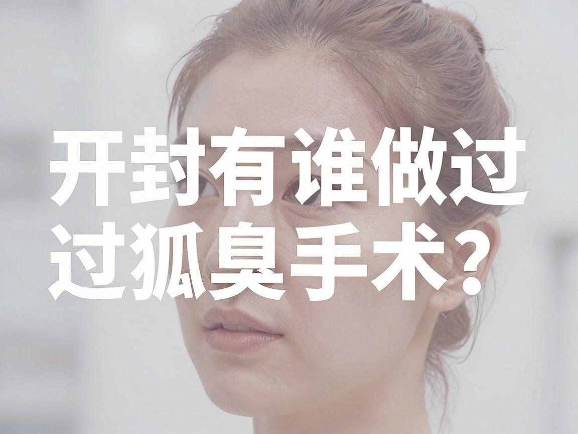 开封有谁做过狐臭手术？开封狐臭患者术后真实反馈与手术选择分析