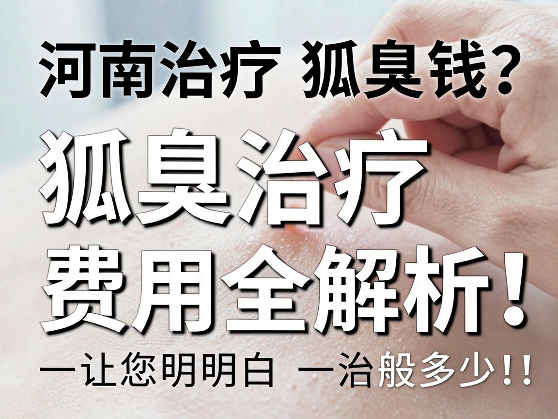 河南治疗狐臭一般多少钱？狐臭治疗费用全解析，让您明明白白治狐臭