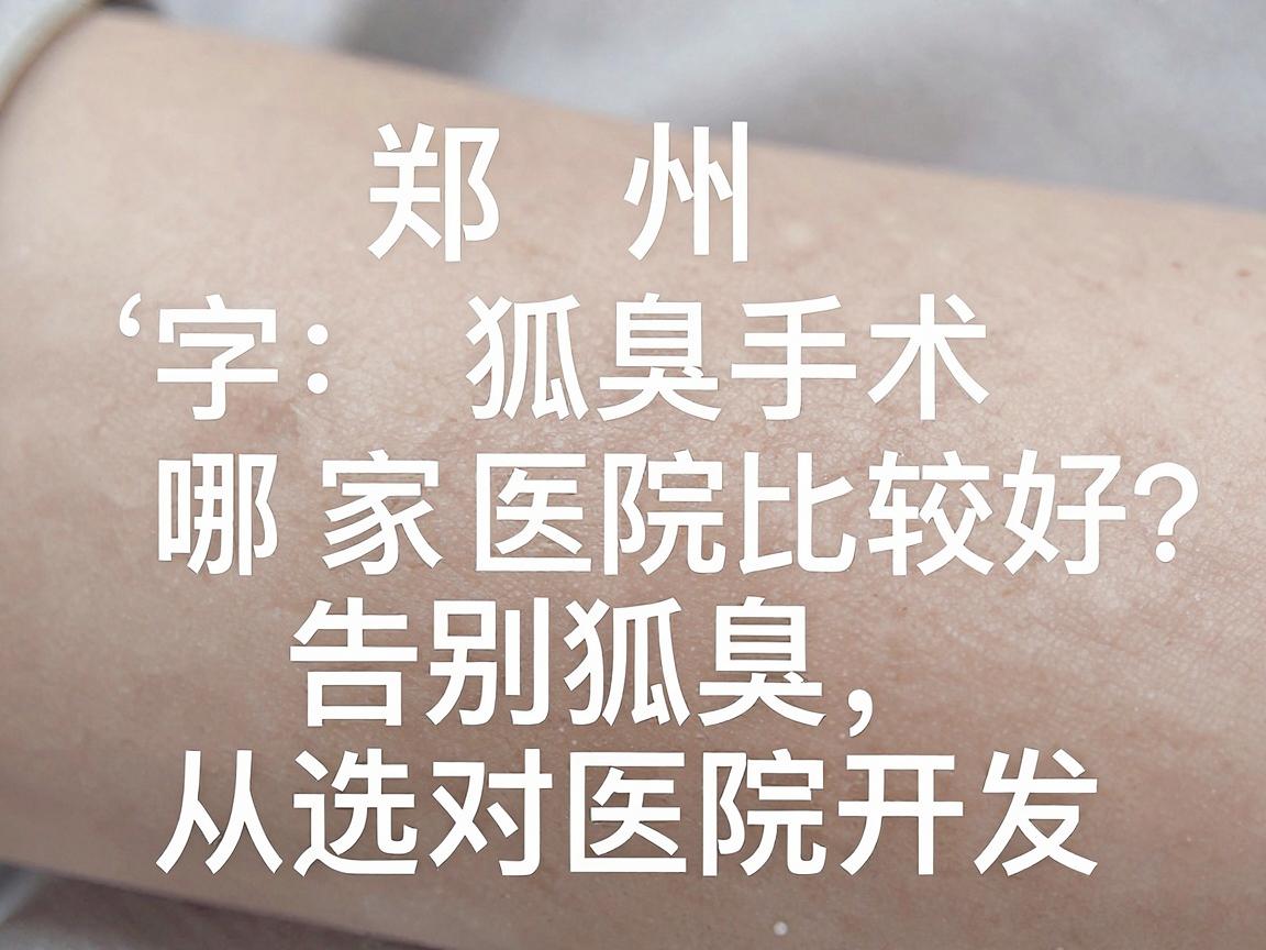 郑州狐臭手术哪家医院比较好?告别狐臭,从选对医院开始 郑州狐臭手术哪家医院比较好?告别狐臭,从选对医院开始