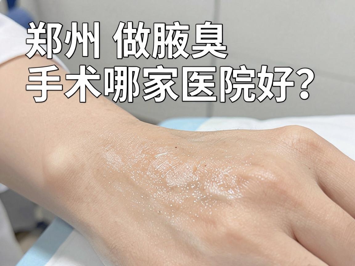 郑州做腋臭手术哪家医院好？专业博主教你选对医院做对手术