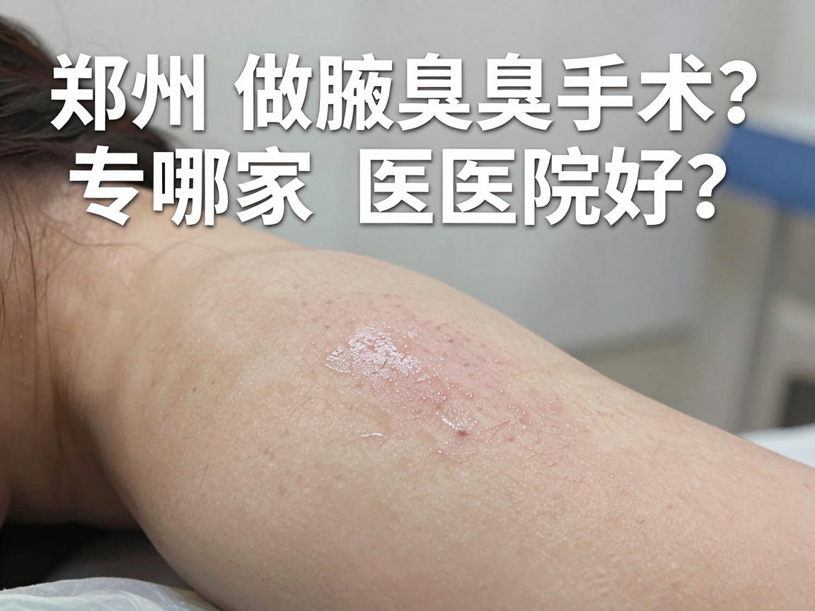 郑州做腋臭手术哪家医院好？专业博主教你选对医院做对手术