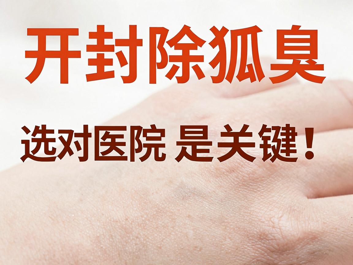 开封除狐臭，选对医院是关键！开封除狐臭医院到底哪家强？