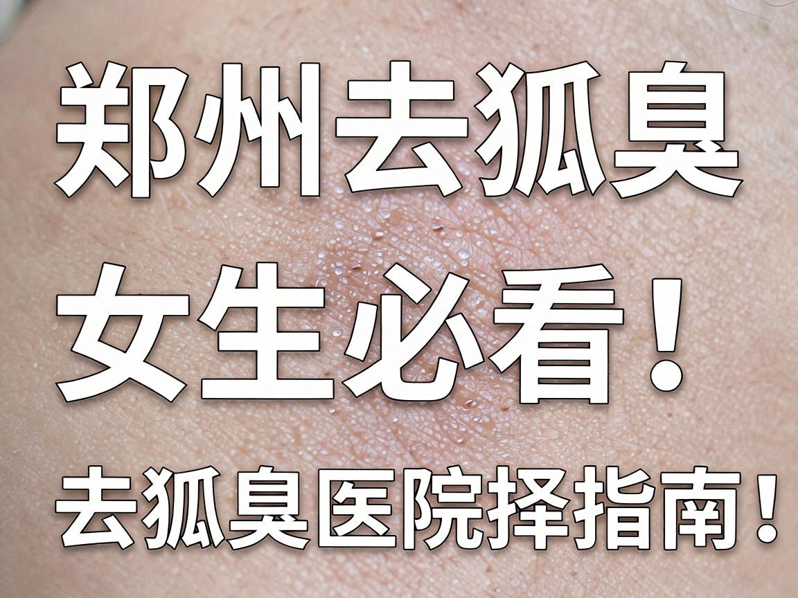 郑州去狐臭,女生必看!去狐臭医院选择指南,告别异味困扰 郑州去狐臭,女生必看!去狐臭医院选择指南,告别异味困扰