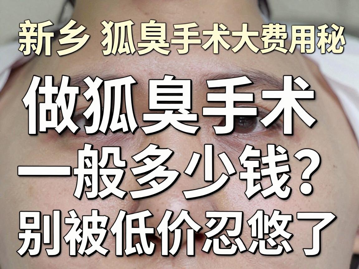 新乡狐臭手术费用大揭秘，做狐臭手术一般多少钱？别被低价忽悠了