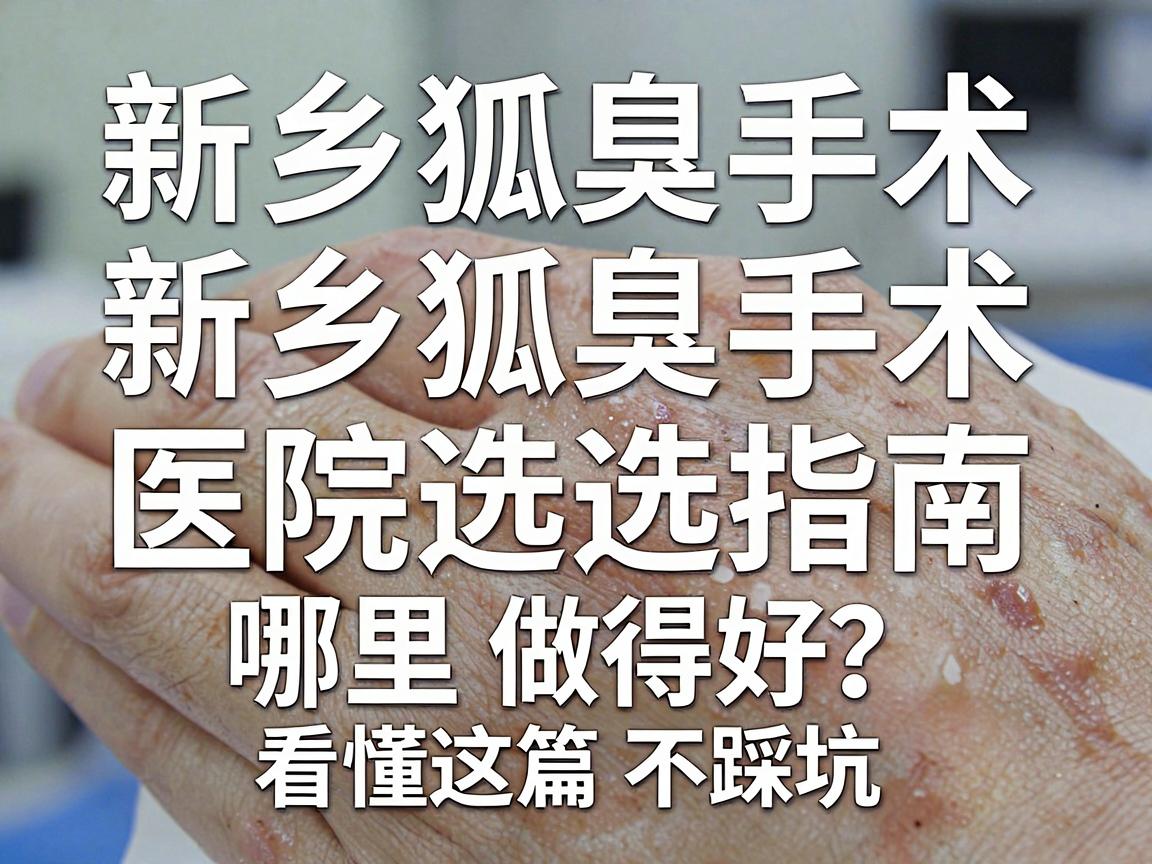 新乡狐臭手术哪里做得好?新乡狐臭手术医院选择指南,看懂这篇不踩坑 新乡狐臭手术哪里做得好?新乡狐臭手术医院选择指南,看懂这篇不踩坑