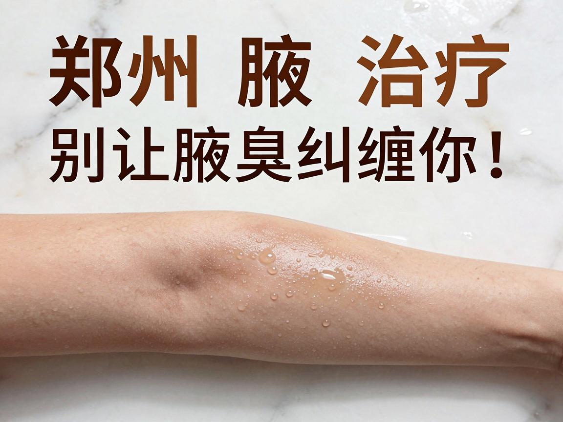 郑州腋臭治疗，别让腋臭纠缠你，从郑州腋臭专科医院找对方法