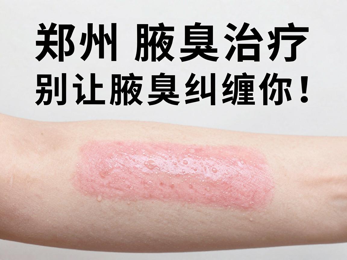 郑州腋臭治疗，别让腋臭纠缠你，从郑州腋臭专科医院找对方法