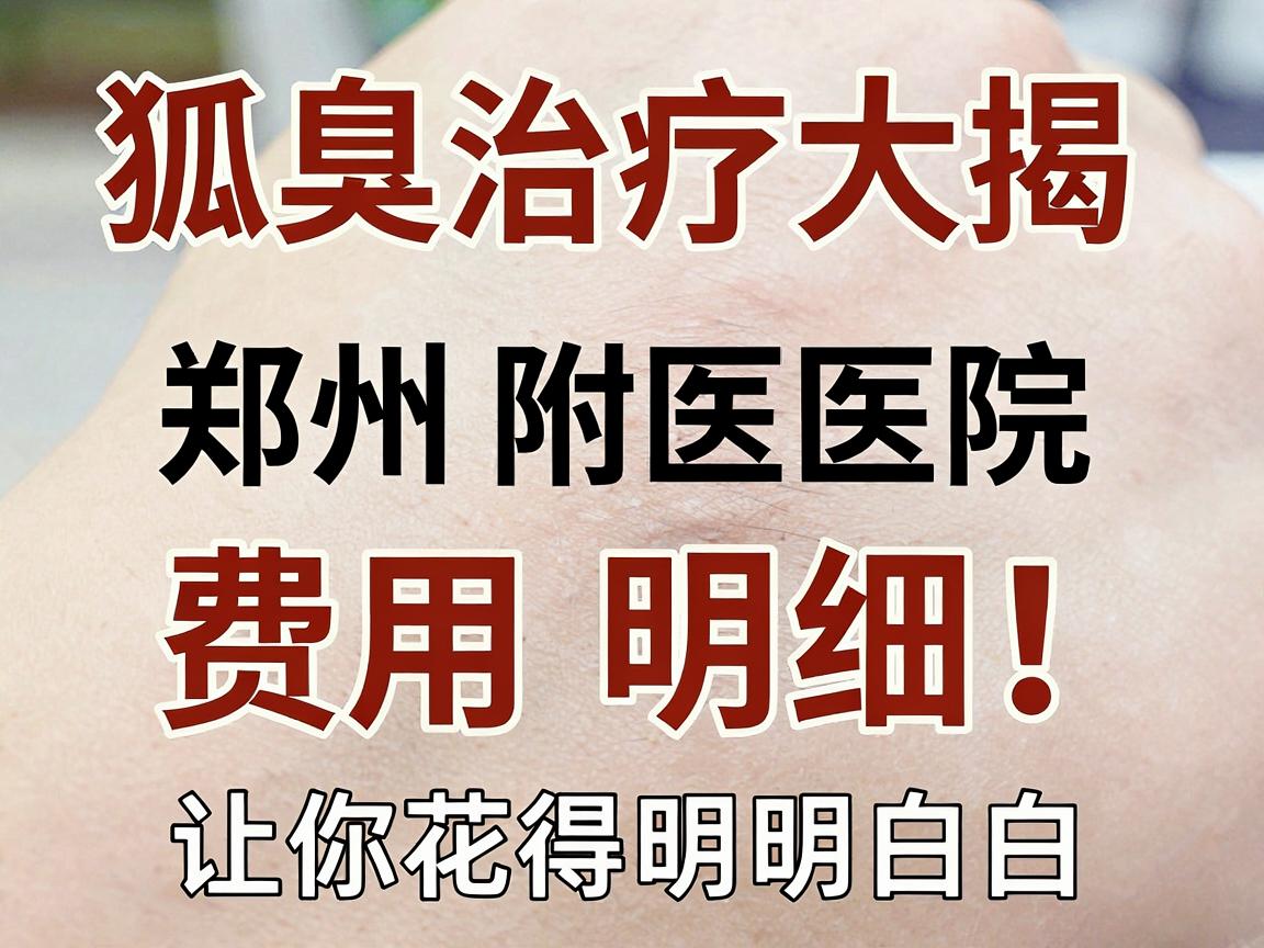 狐臭治疗费用大揭秘，郑州附医医院费用明细，让你花得明明白白