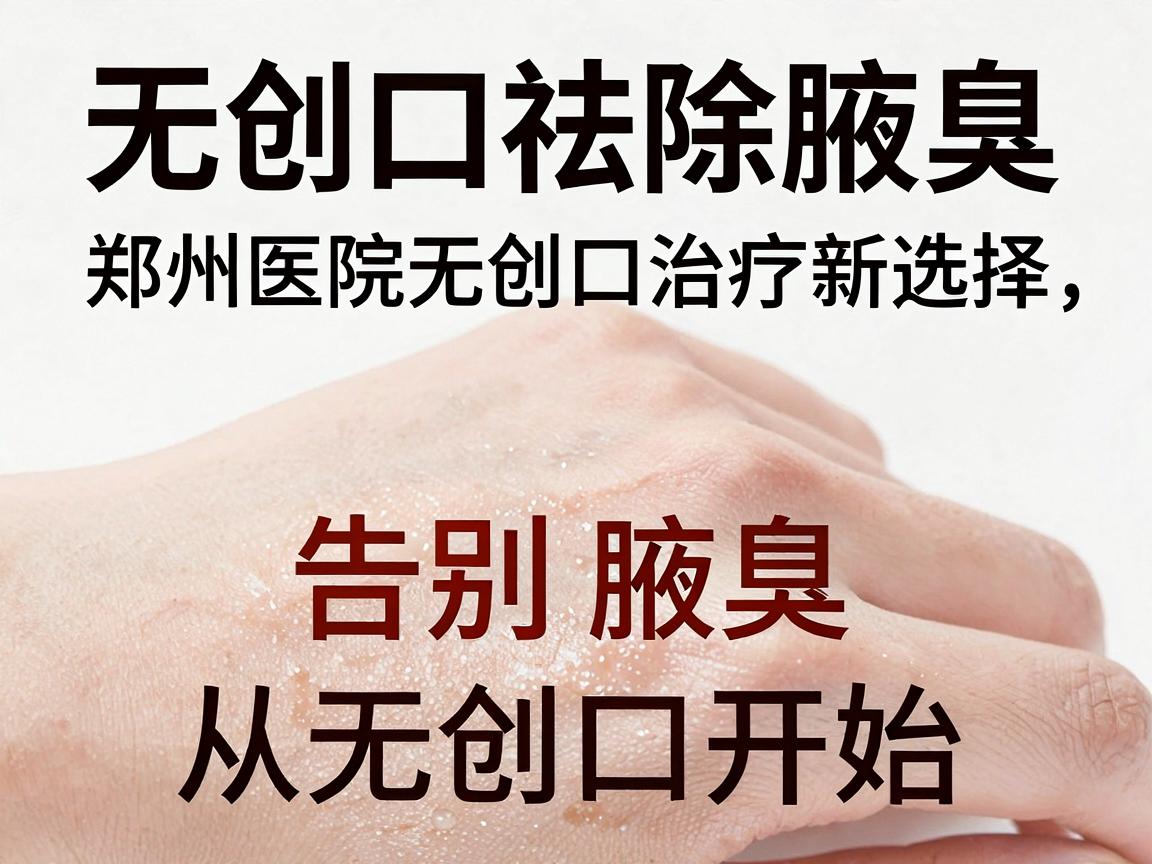 无创口祛除腋臭，郑州医院无创口治疗新选择，告别腋臭，从无创口开始