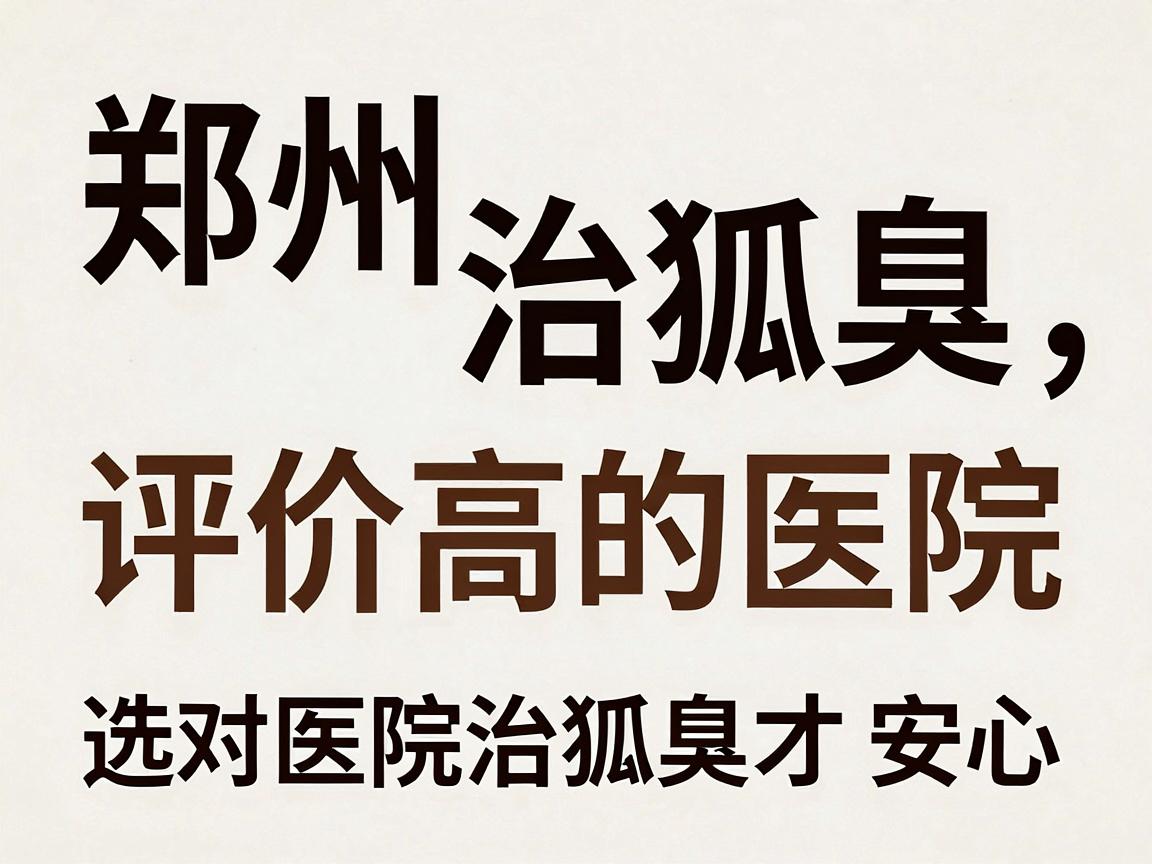 郑州治狐臭评价高的医院,选对医院治狐臭才安心 郑州治狐臭评价高的医院,选对医院治狐臭才安心