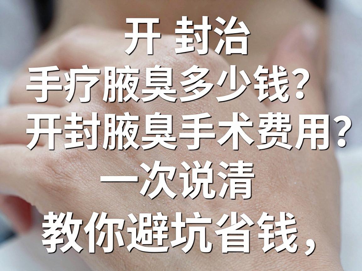 开封治疗腋臭手术多少钱?一次说清开封腋臭手术费用,教你避坑省钱 开封治疗腋臭手术多少钱?一次说清开封腋臭手术费用,教你避坑省钱