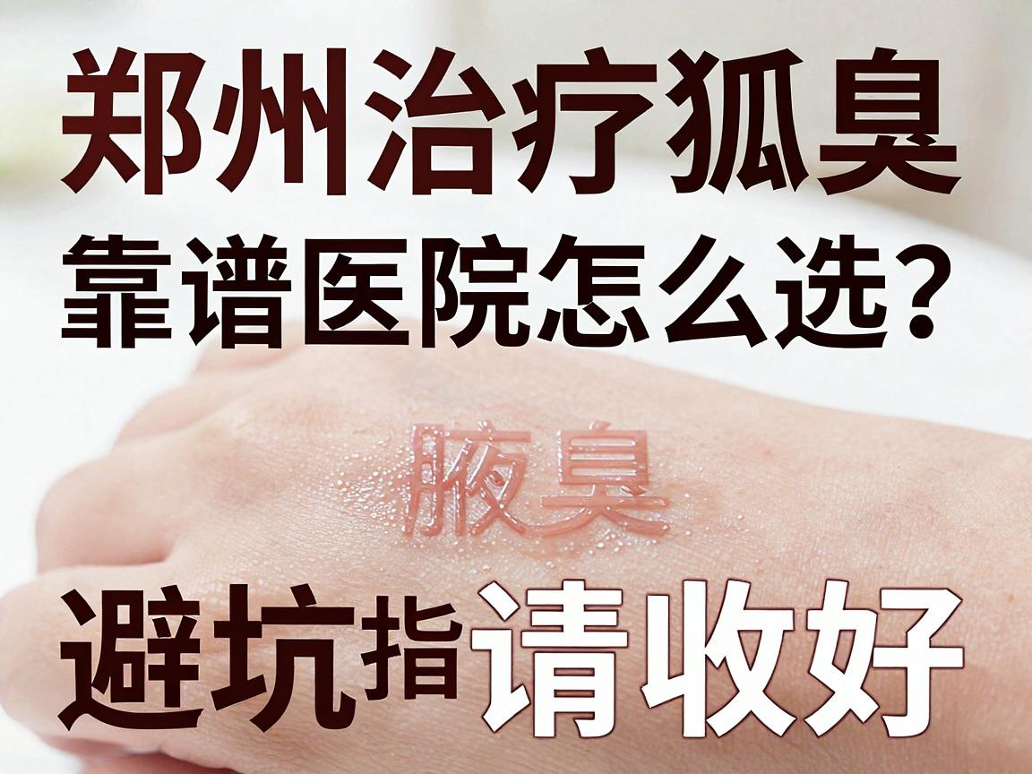 郑州治疗狐臭，靠谱医院怎么选？这份郑州治腋臭避坑指南请收好