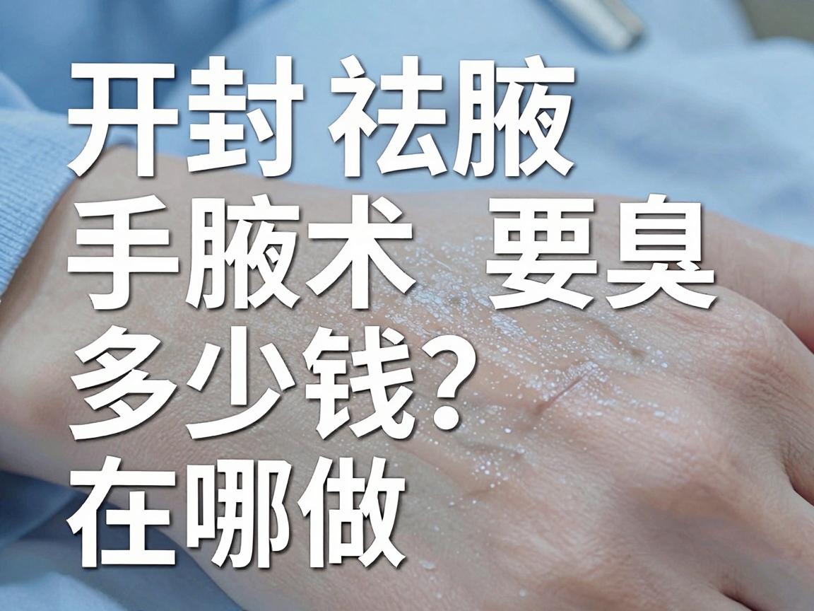 开封祛腋臭手术要多少钱?在哪做?一文说清手术费用与选择逻辑 开封祛腋臭手术要多少钱?在哪做?一文说清手术费用与选择逻辑