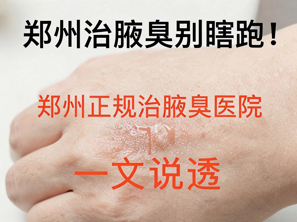 郑州治腋臭别瞎跑!一文说透郑州正规治腋臭医院的门道 郑州治腋臭别瞎跑!一文说透郑州正规治腋臭医院的门道