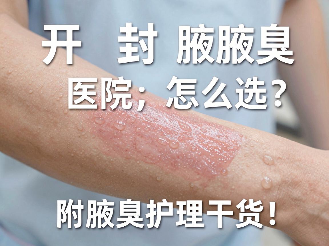 开封腋臭医院怎么选？这些正规腋臭医院值得一看（附腋臭护理干货）