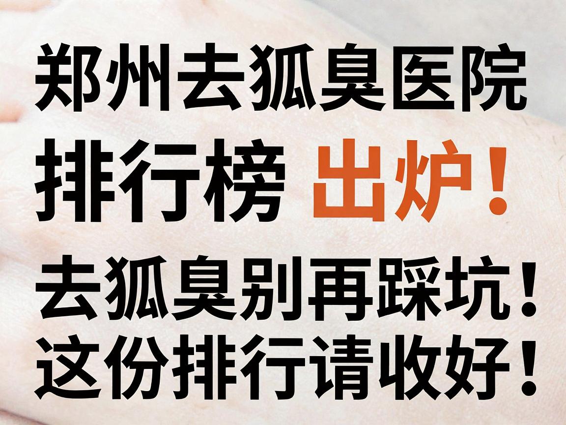郑州去狐臭医院排行榜出炉!去狐臭别再踩坑,这份排行榜请收好 郑州去狐臭医院排行榜出炉!去狐臭别再踩坑,这份排行榜请收好