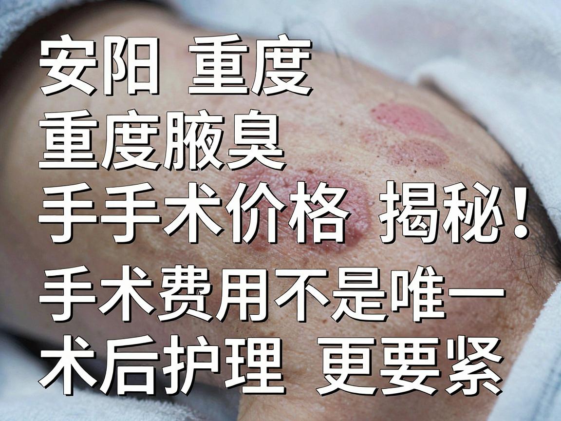 安阳重度腋臭手术价格揭秘,手术费用不是唯一,术后护理更要紧 安阳重度腋臭手术价格揭秘,手术费用不是唯一,术后护理更要紧