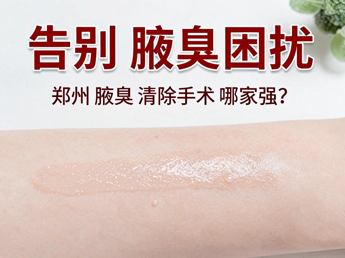告别腋臭困扰,郑州腋臭清除手术哪家强?腋臭清除选对医院是关键 告别腋臭困扰,郑州腋臭清除手术哪家强?腋臭清除选对医院是关键
