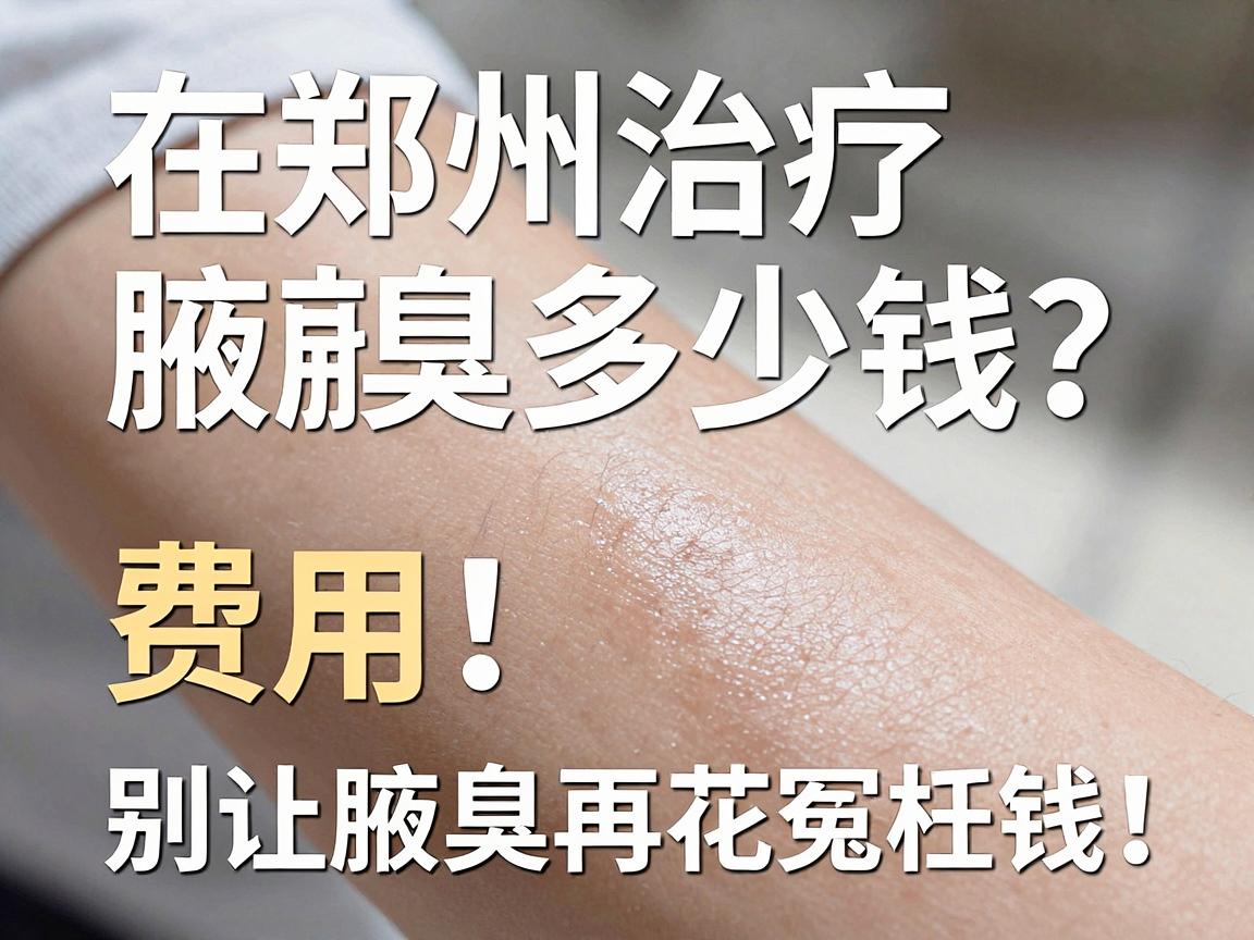 在郑州治疗腋臭多少钱?揭秘腋臭治疗费用真相,别让腋臭再花冤枉钱! 在郑州治疗腋臭多少钱?揭秘腋臭治疗费用真相,别让腋臭再花冤枉钱!