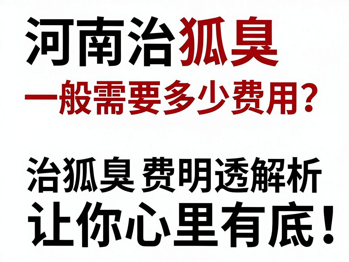 河南治狐臭一般需要多少费用?治狐臭费用透明解析,让你心里有底 河南治狐臭一般需要多少费用?治狐臭费用透明解析,让你心里有底
