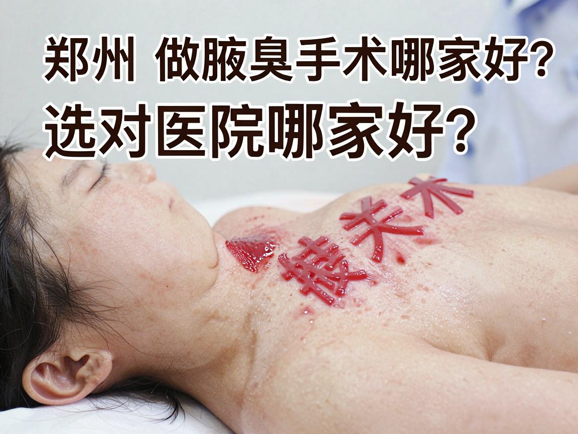郑州做腋臭手术哪家好?选对医院选对技术很关键 郑州做腋臭手术哪家好?选对医院选对技术很关键