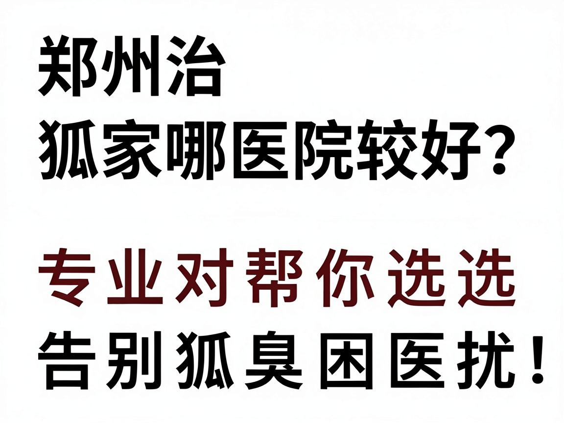 郑州治狐臭哪家医院较好?专业对比帮你选对医院,告别狐臭困扰 郑州治狐臭哪家医院较好?专业对比帮你选对医院,告别狐臭困扰
