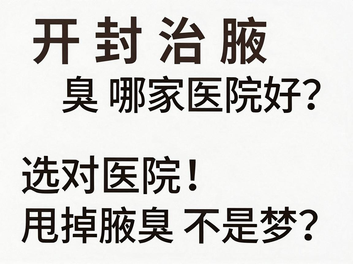 开封治腋臭哪家医院好?选对医院,甩掉腋臭不是梦 开封治腋臭哪家医院好?选对医院,甩掉腋臭不是梦