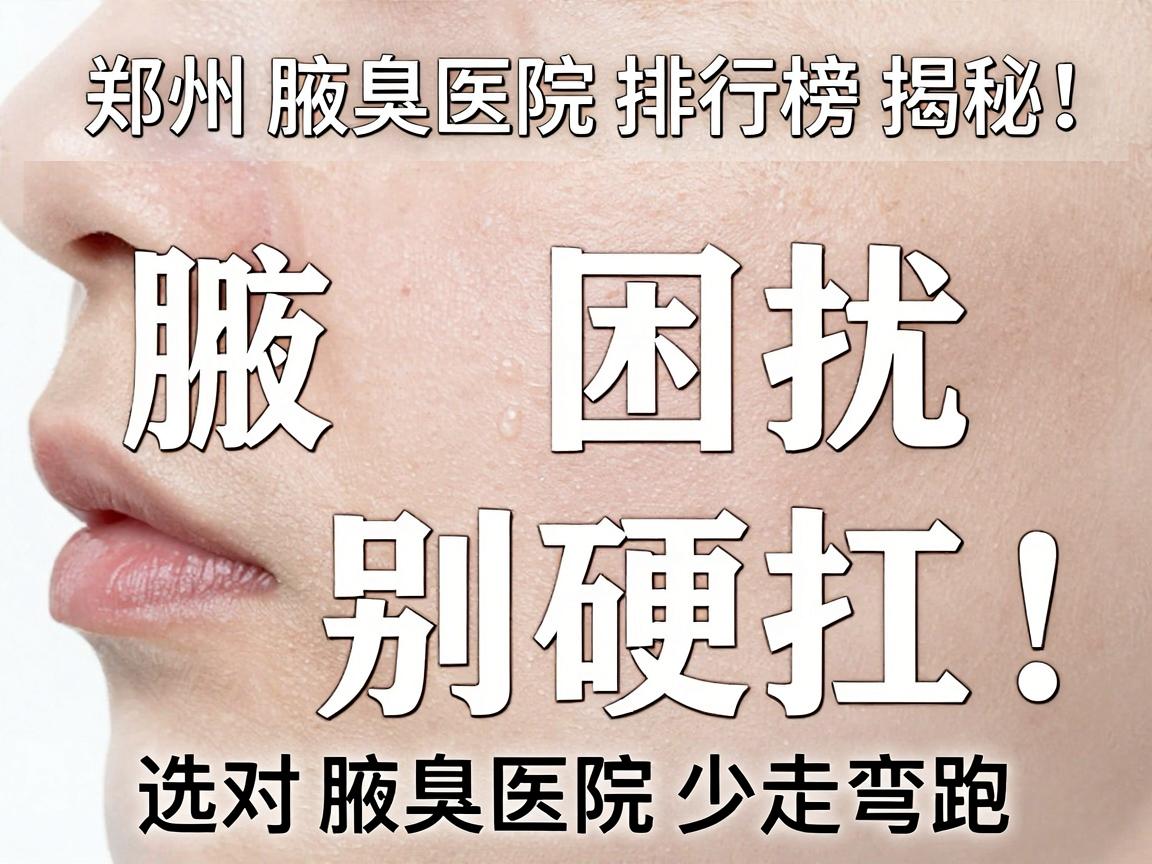 腋臭困扰别硬扛!郑州腋臭医院排行榜揭秘,选对腋臭医院少走弯路 腋臭困扰别硬扛!郑州腋臭医院排行榜揭秘,选对腋臭医院少走弯路